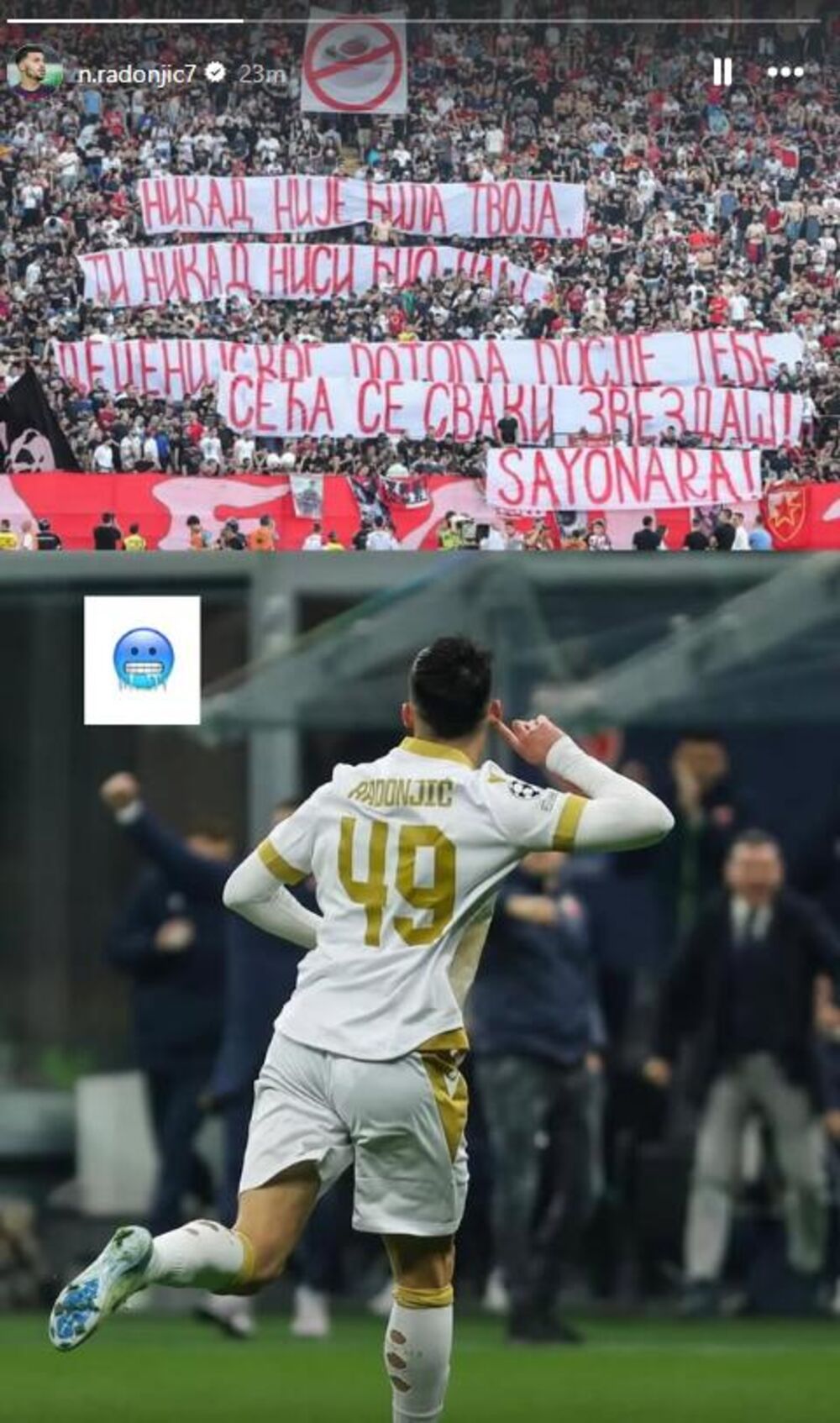 Objava Nemanje Radonjića