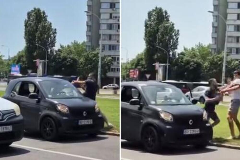 Akcioni film usred Novog Beograda, samo bez režisera: Nova makljaža u saobraćaju, dokle više?! (VIDEO)