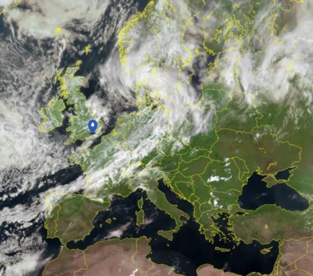 oblaci sa Atlantika jure prema Srbiji