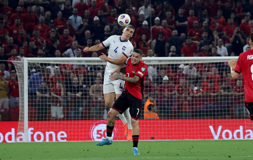 Detalj sa utakmice Albanije i Srbije