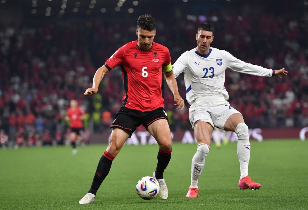 Detalj sa utakmice Albanije i Srbije