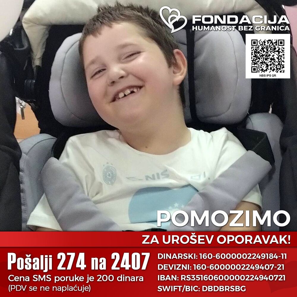 Pomozimo Urošu Joviću slanjem poruke 274 na 2407