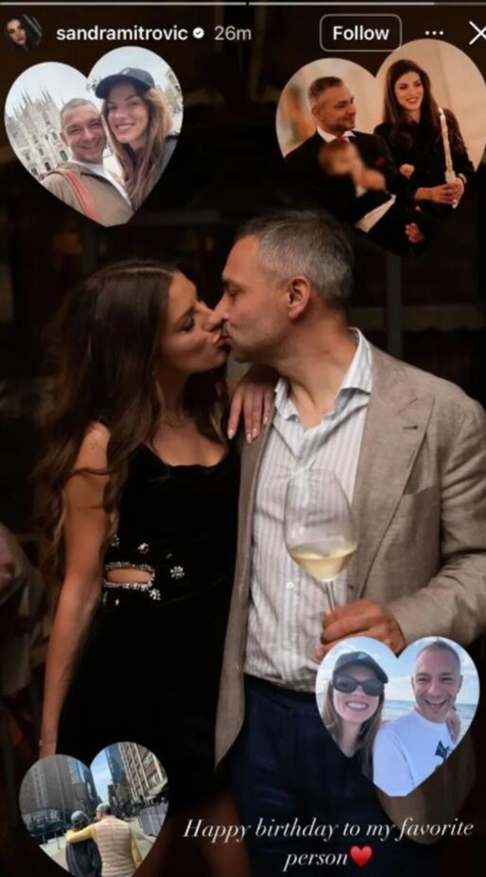 Sandra čestitala mužu rođendan