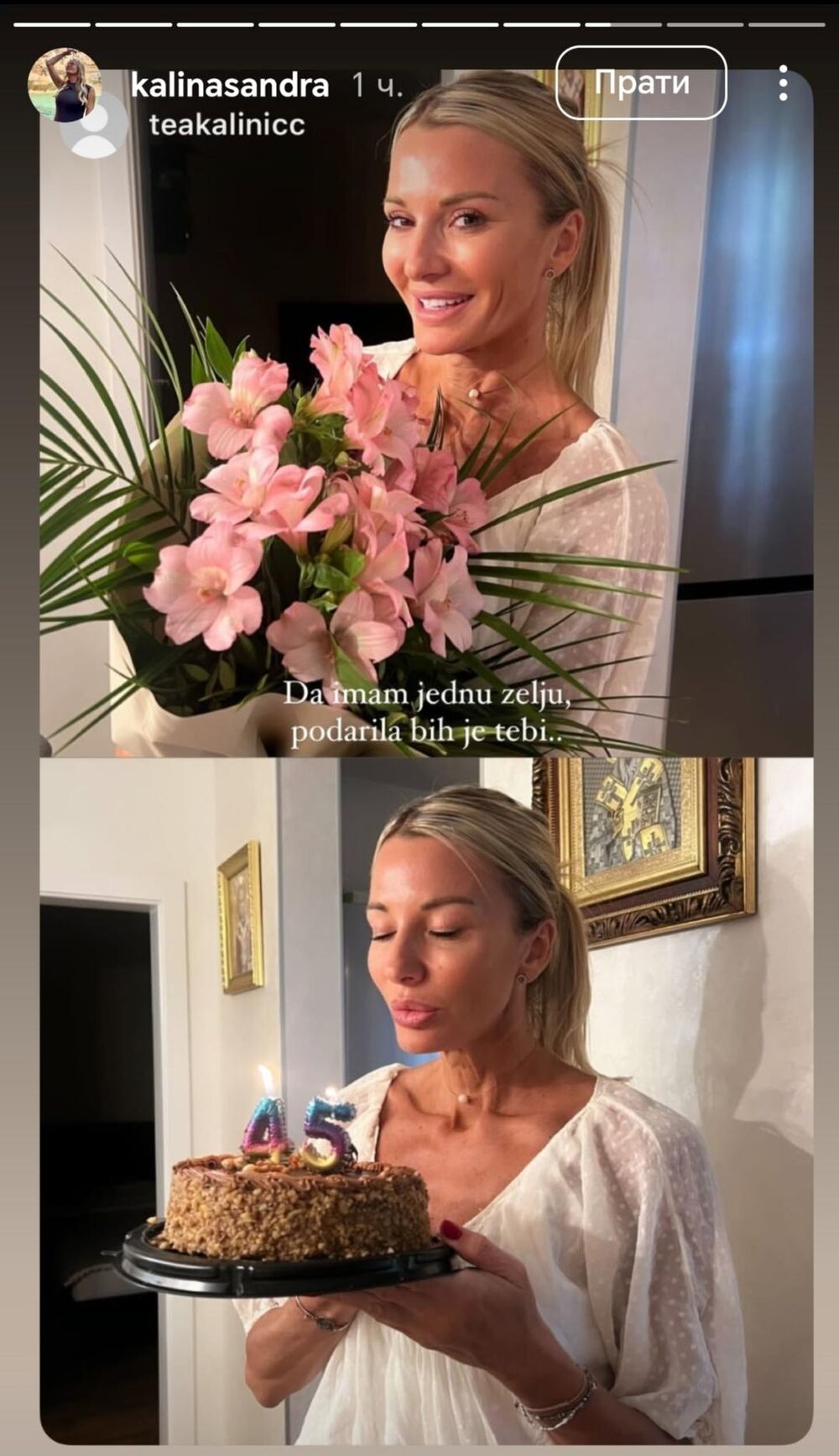 Sandra je napunila 45 godina