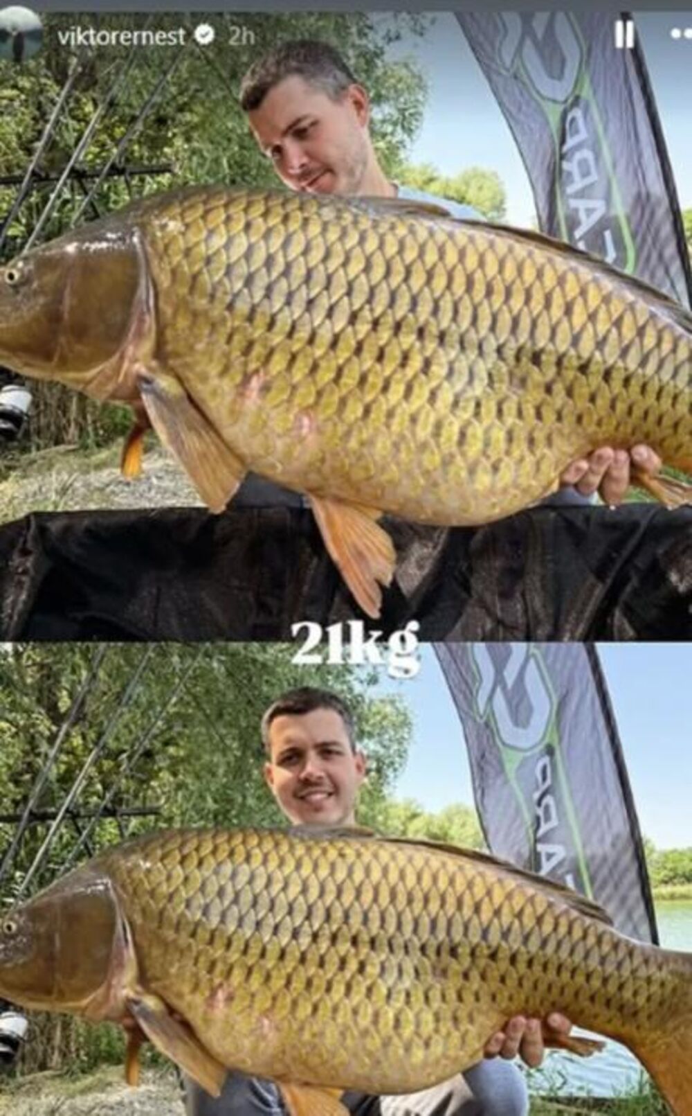 Viktor se pohvalio ribom