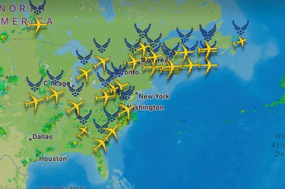 Amerikanci digli leteće tankere u vazduh, 30 aviona već poletelo! Objavljena jeziva mapa, konačna destinacija je...