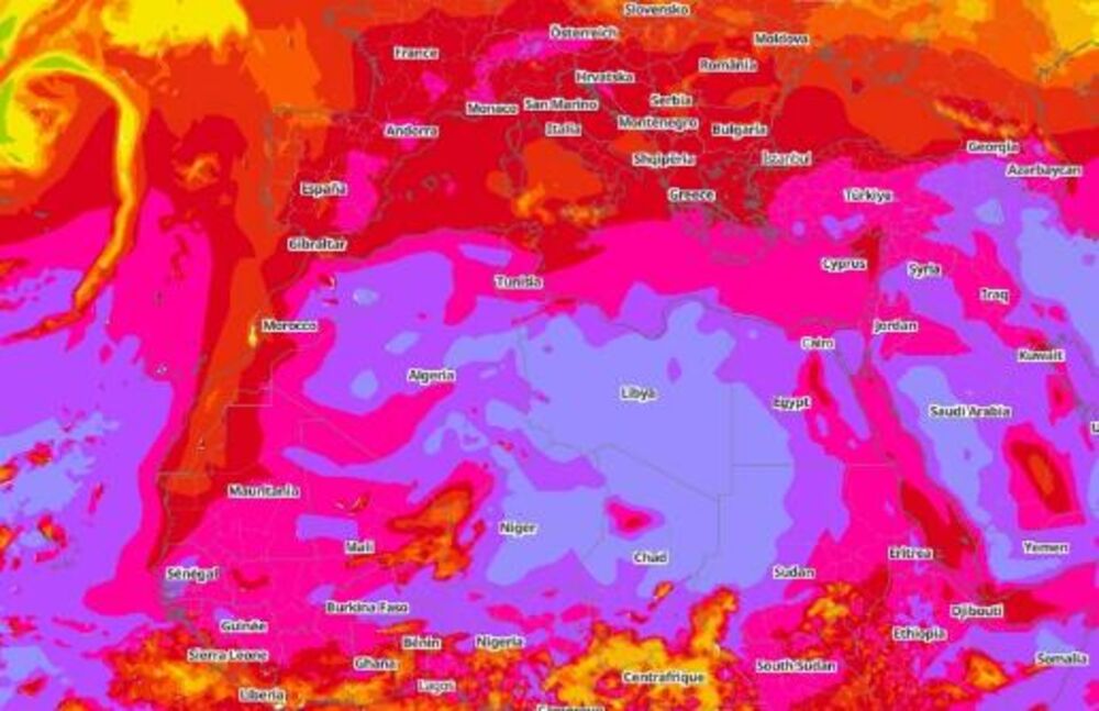 Svetska mapa UV indeksa 