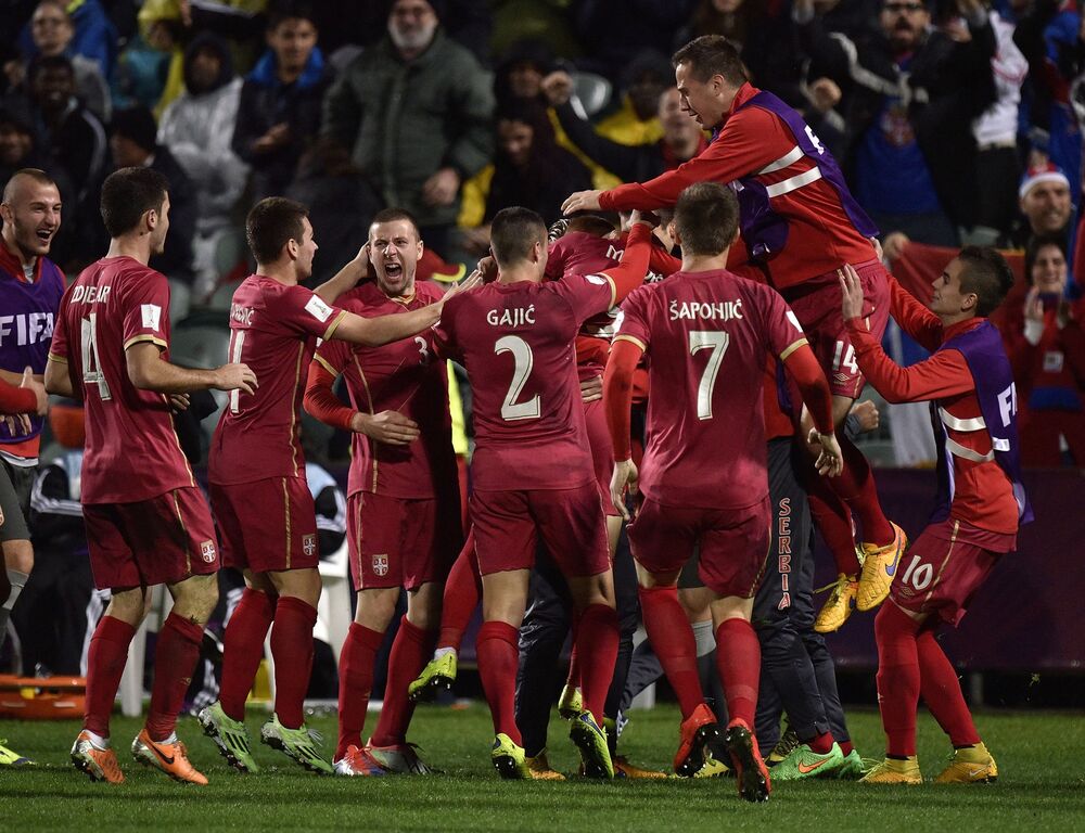 Slavlje fudbalera Srbije u finalu