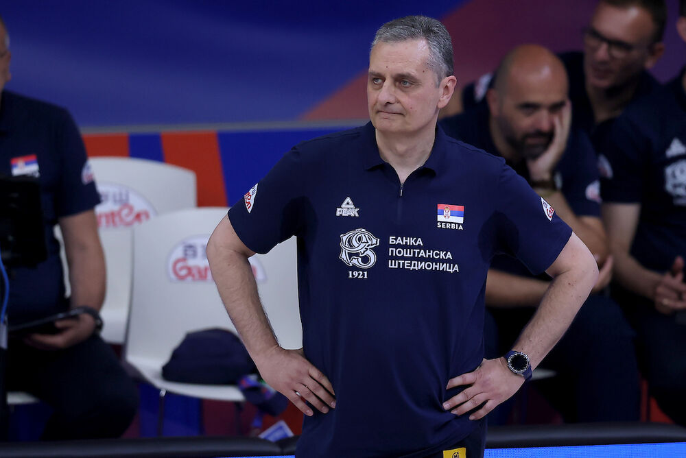 Zoran Terzić na utakmici Srbije i Francuske