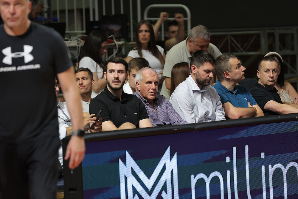 Željko Obradović na utakmici Partizana i Spartaka iz Subotice