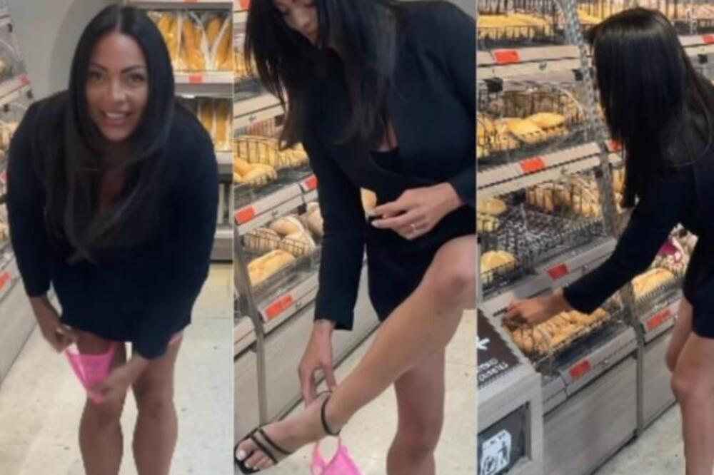 Bruko i sramoto od žene! Skinula gaće u prodavnici i stavila ih među hleb, snimak "da povratiš" zgrozio celu zemlju
