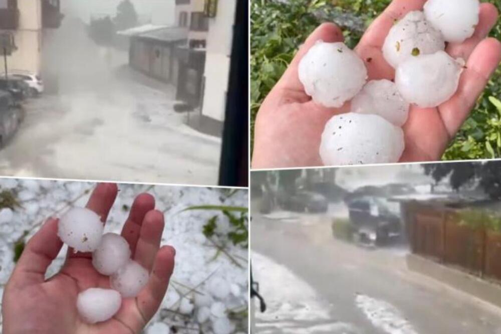 Bujica vode juri ulicama, grad razbija sve pred sobom! Snažno nevreme trese Austriju, vatrogasci na terenu (VIDEO)