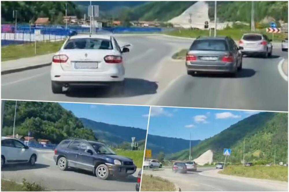 "Ovo je pokušaj ubistva": Snimak sa kružnog toka ledi krv u žilama, ovo samo ludak može da uradi