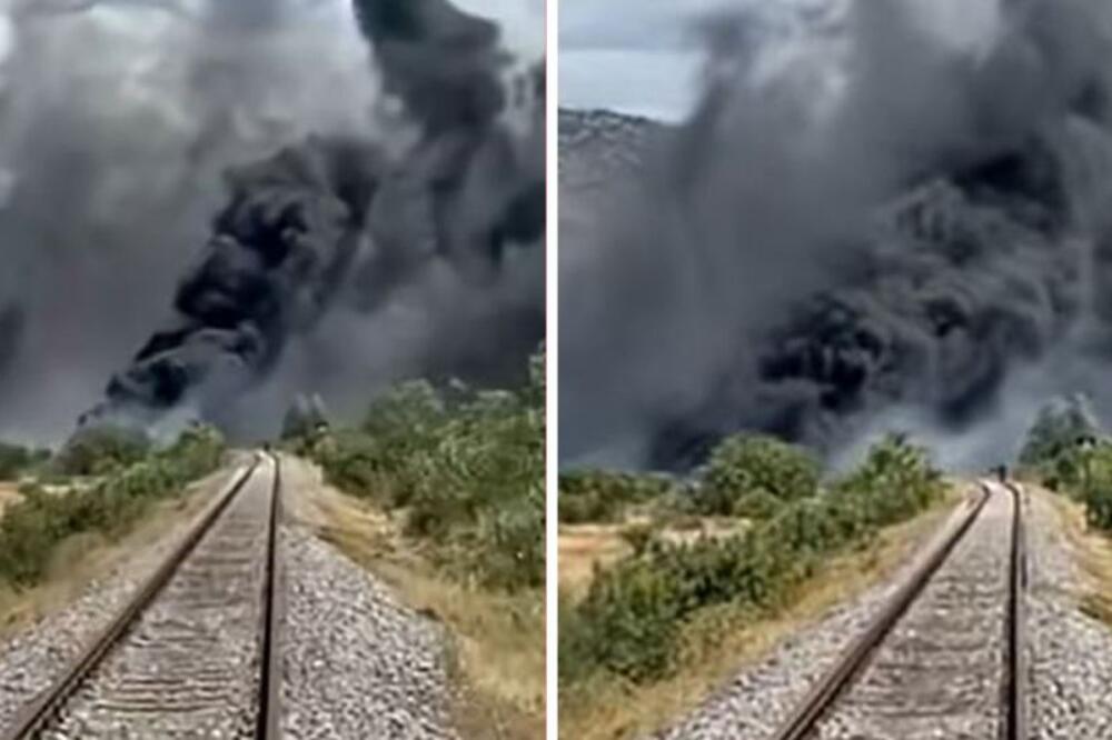 Bukte veliki požari u Podgorici: Ugroženi stambeni objekti, prava drama! (VIDEO)