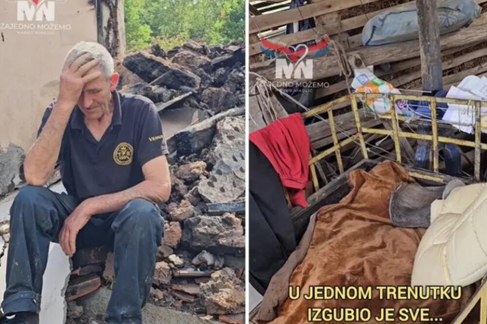 Suze deke Dušana ujedinile Srbiju: Spava u prikolici i bez jastuka, u jednom trenu mu je vatra progutala sve