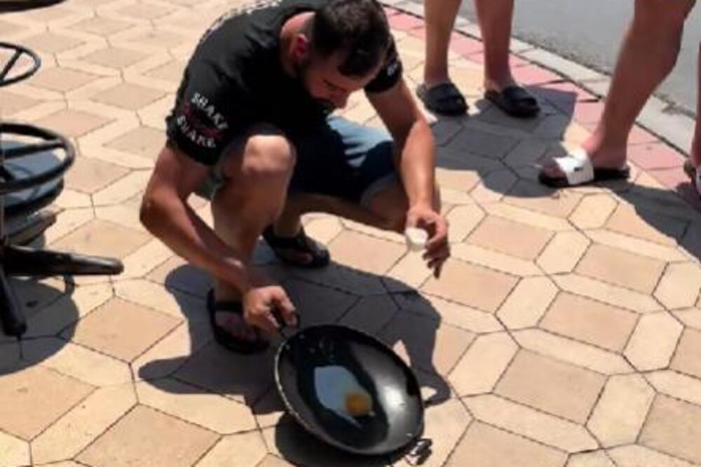 Ne krčkamo se samo mi, prži i u Turskoj: U Marmarisu topljenje, peku jaja u tiganju nasred ulice! (VIDEO)
