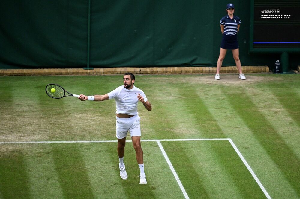 Marin Čilić na meču protiv Haumea Munara