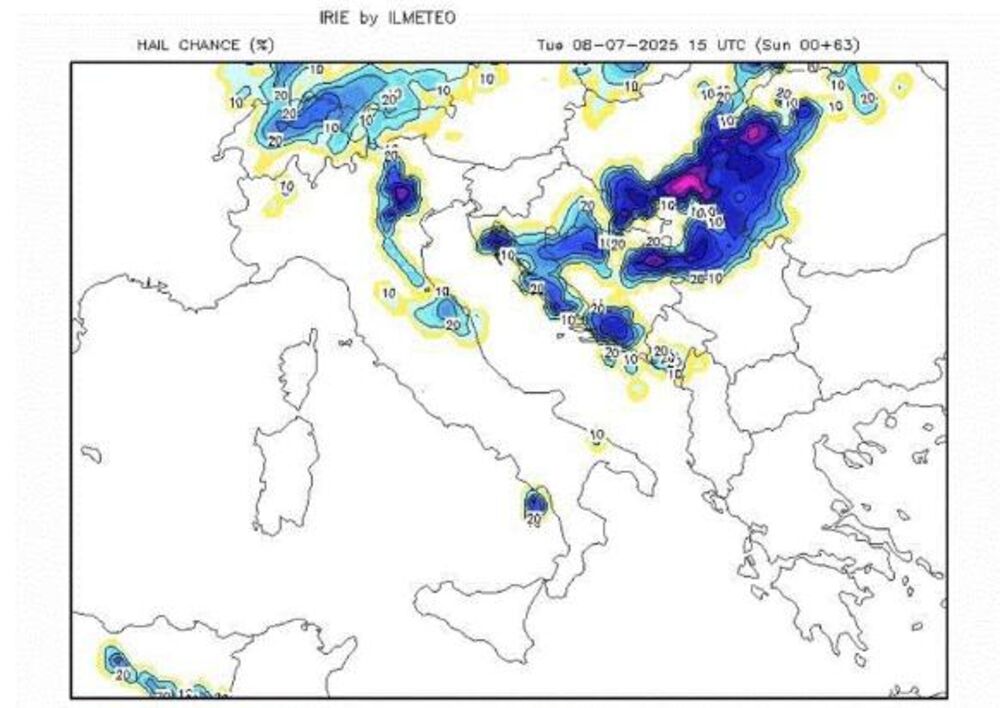 Hladan front u utorak u 15h