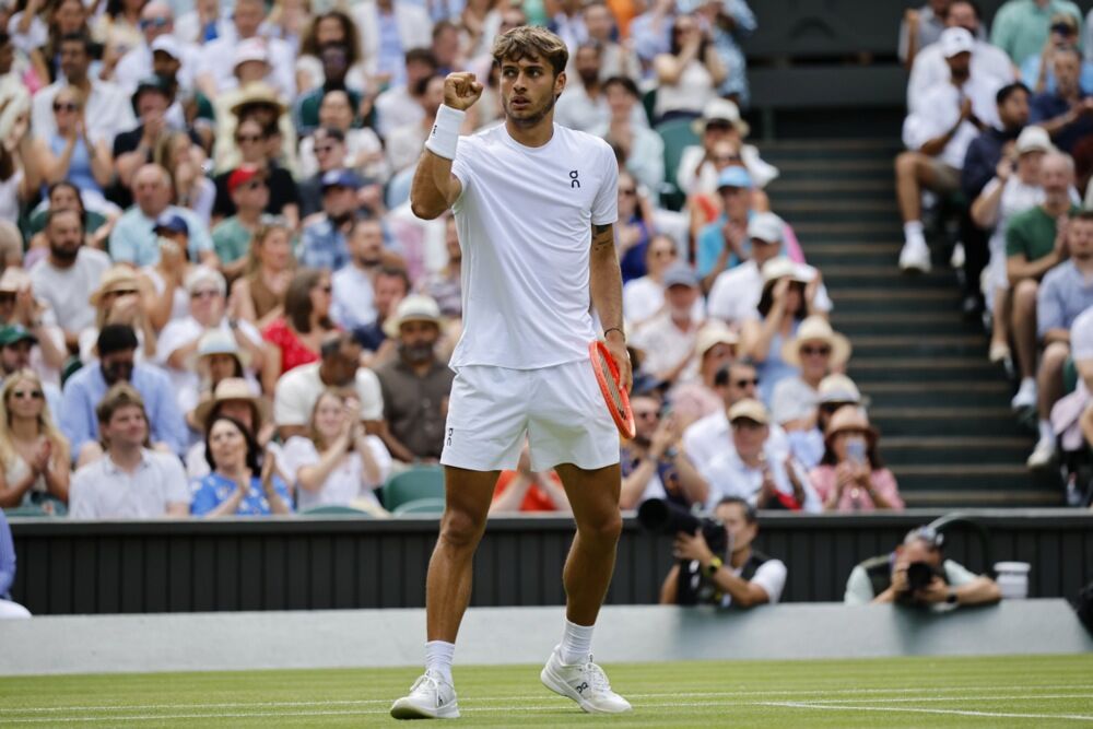 Flavio Koboli na meču protiv Novaka Đokovića