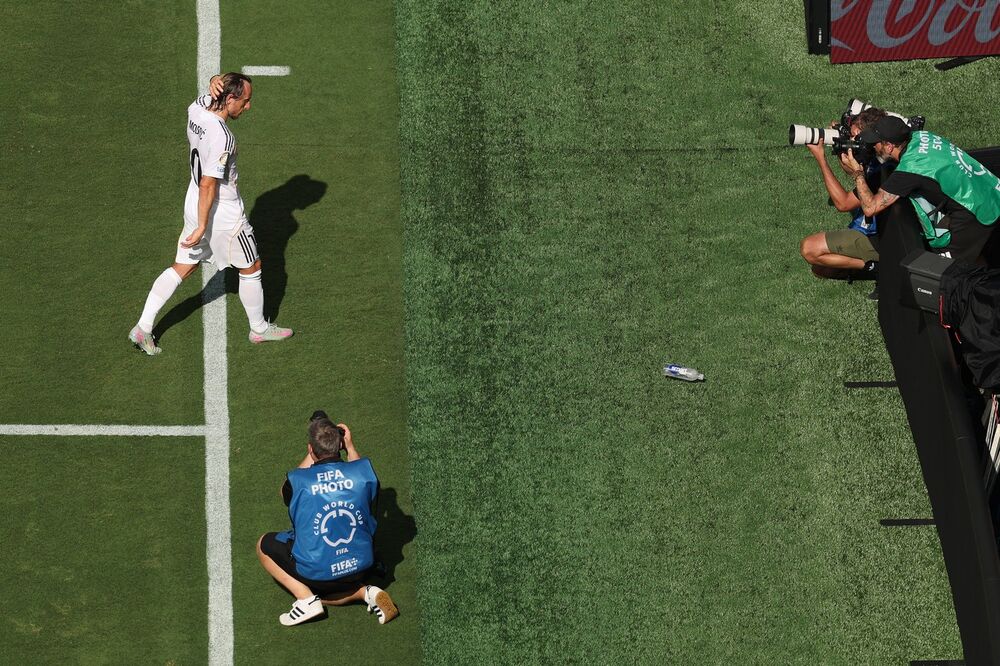 Luka Modrić na utakmici Pari Sen Žermena i Real Madrida