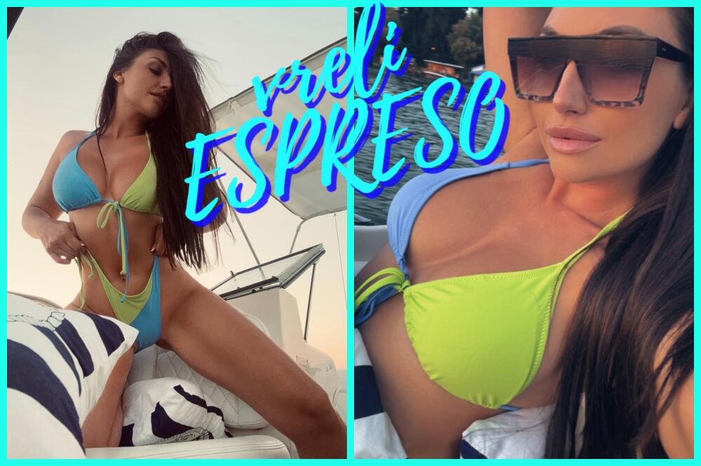 Vrela Mara u "Vrelom Espresu"! Tračice zategla i pokazala svaki deo tela, donji deo samo što ne pukne (VRUĆE FOTKE)