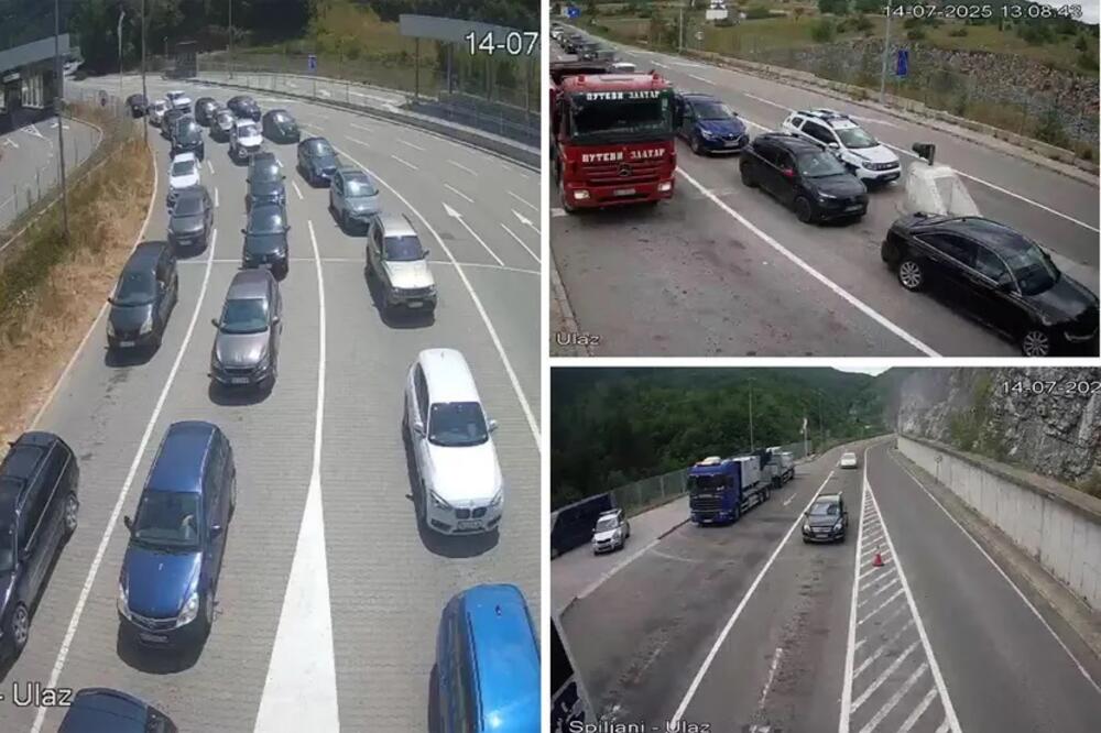 Ljudi su zarobljeni u kolonama bez kraja, vozači su očajni: Situacija na graničnim prelazima sa Crnom Gorom! UŽIVO