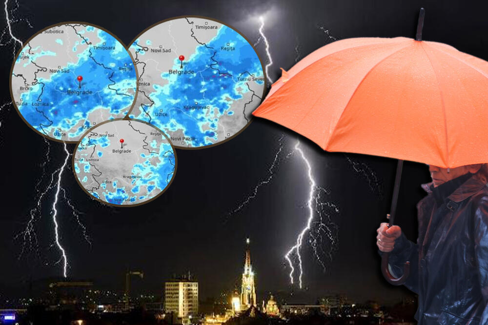 Sutra će ove predele Srbije pogoditi grmljavina i pljuskovi: Prete olujni vetrovi i grad!
