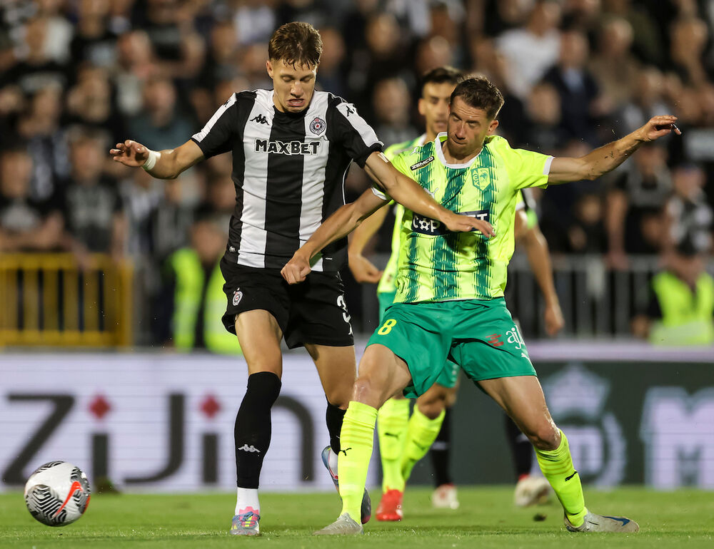 Detalj sa utakmice Partizana i AEK-a iz Larnake