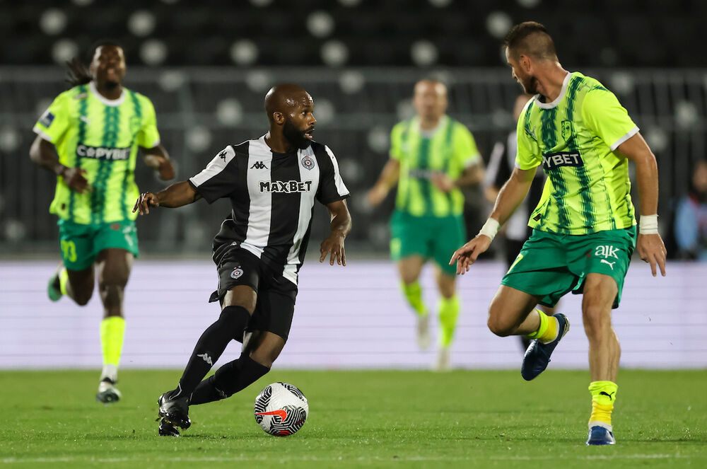 Detalj sa utakmice Partizana i AEK-a iz Larnake