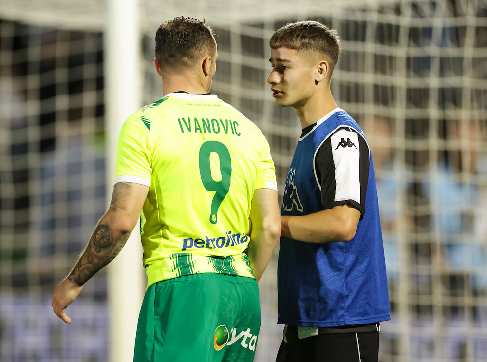 Đorđe Ivanović na utakmici Partizana i AEK-a iz Larnake