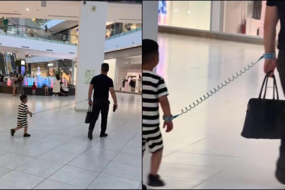 Snimak iz tržnog centra napravio haos na mrežama, svi su ogorčeni očevim postupkom: Obukao mu prugasto odelo pa...
