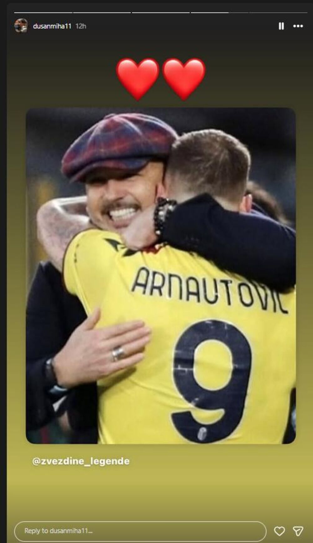 Reakcija sina Siniše Mihajlovića na dolazak Arnautovića u Crvenu zvezdu