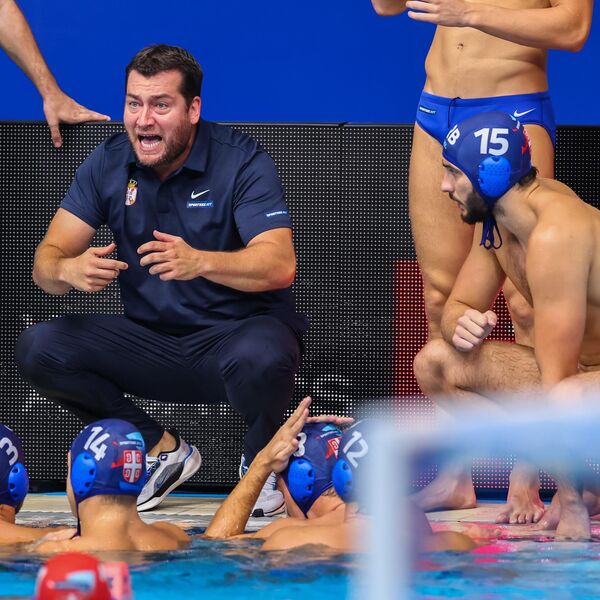 Vaterpolisti Srbije u grupi sa svetskim i evropskim prvakom na prvenstvu Evrope u Beogradskoj areni (Foto)