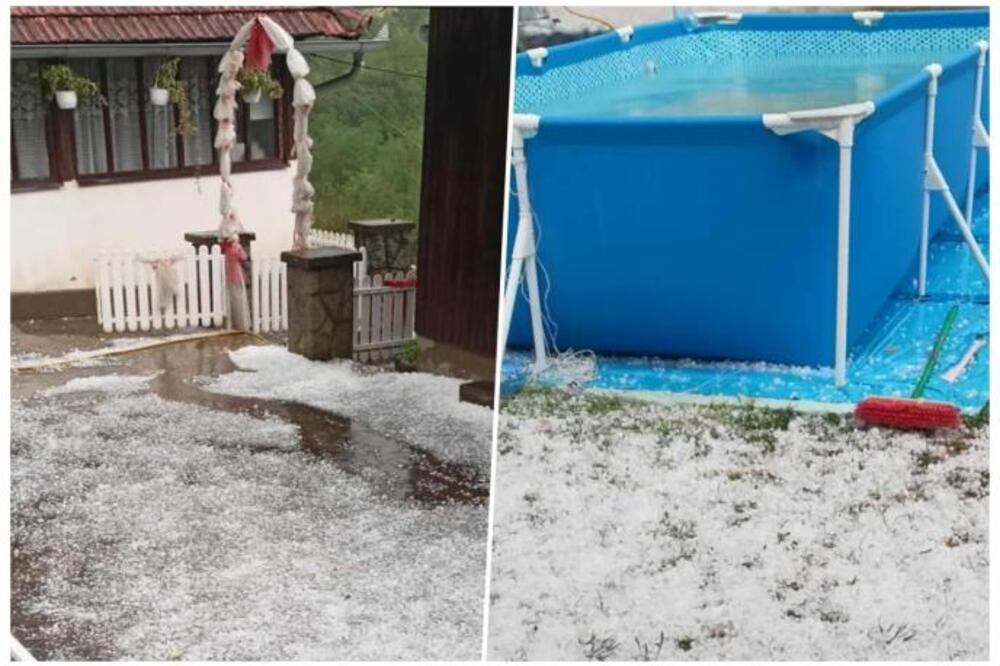 Grad veličine lešnika pogodio Topolu, zabelelo se usred leta: Na udaru nevremena i ovaj grad u Srbiji
