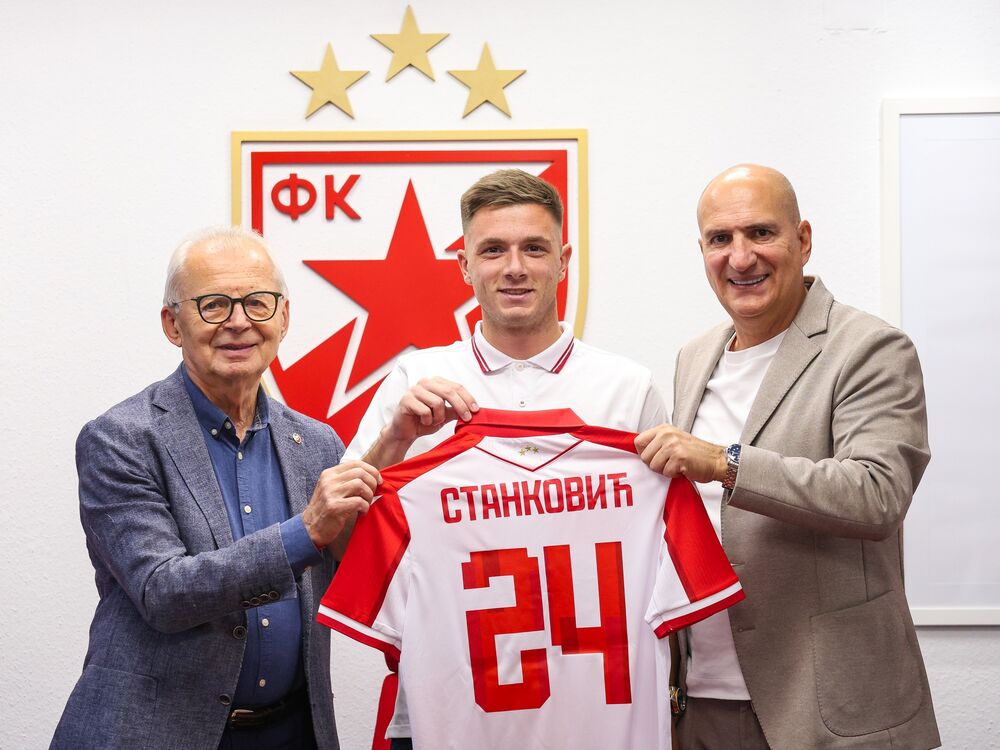 Predsednik Svetozar Mijailović, Nikola Stanković i sportski direktor Mitar Mrkela