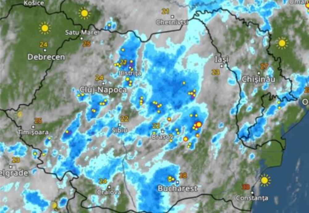 Olujni front nad Rumunijom 