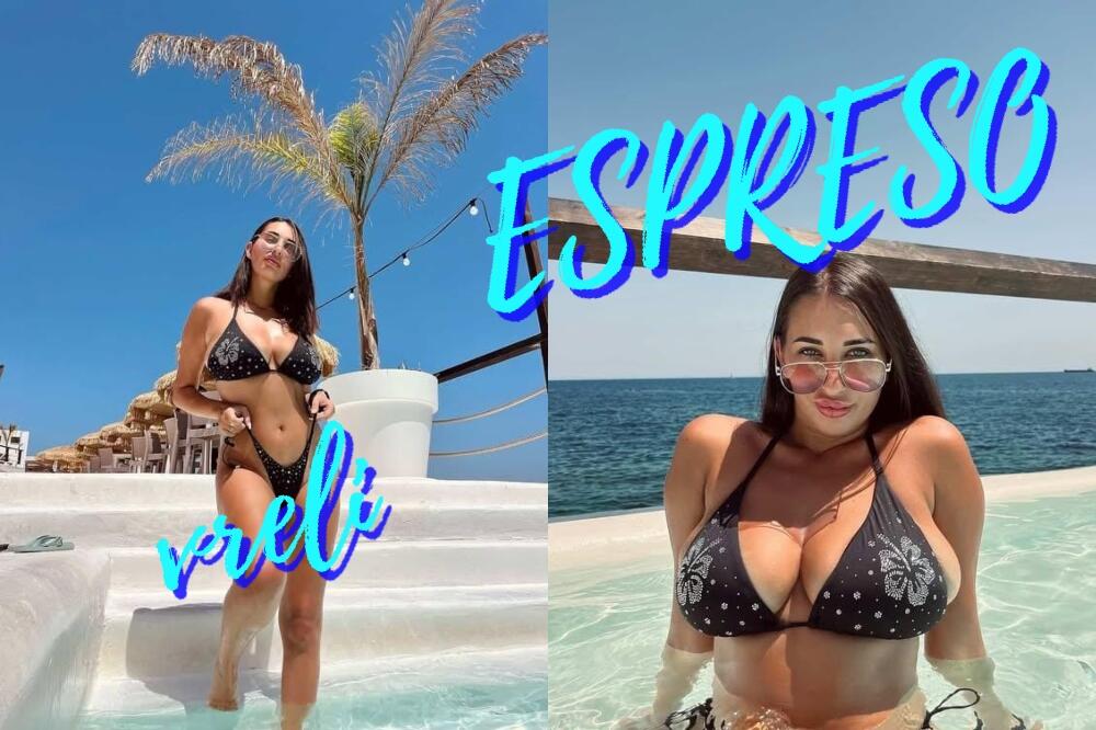 VRELI ESPRESO! Da li je Diana najatraktivnija pevačica na estradi? Ogromne grudi kipte iz bikinija