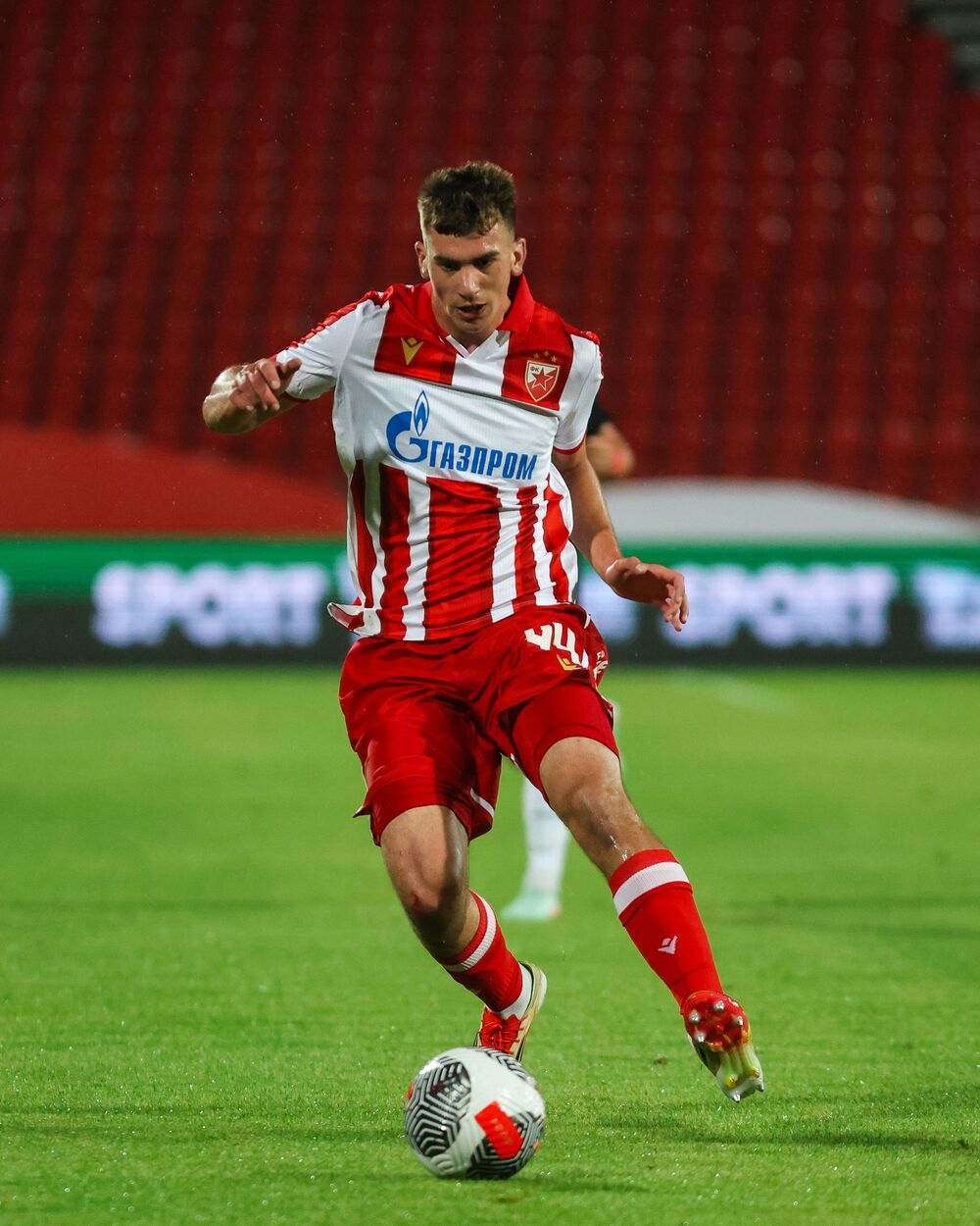 Veljko Milosavljević na utakmici Crvene zvezde i Linkoln Red Impsa