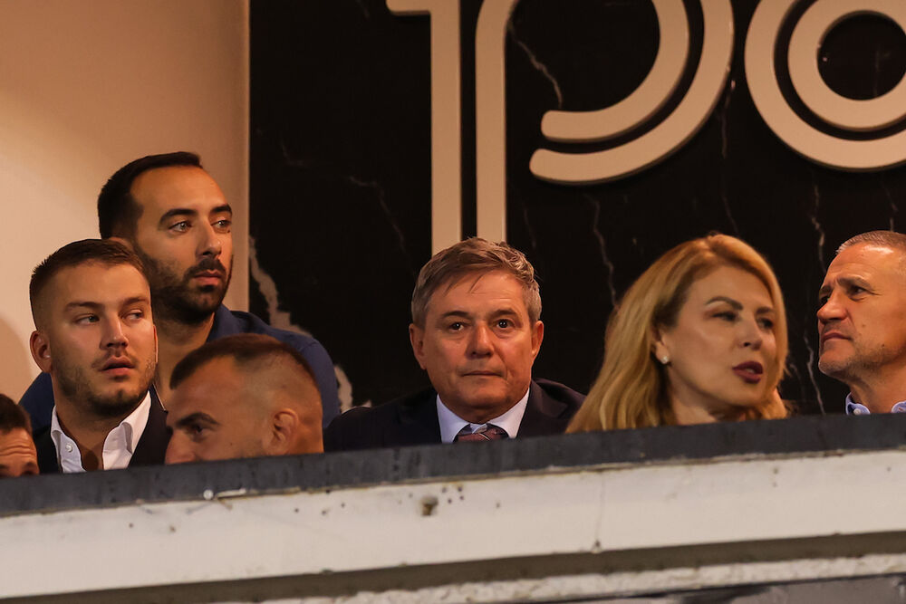 Dragan Stojković Piksi na utakmici Partizana i Oleksandrije