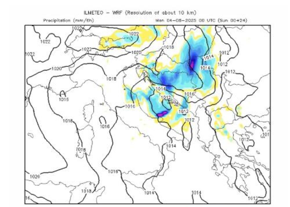 Mapa pogoršanja vremena u Srbiji sutra