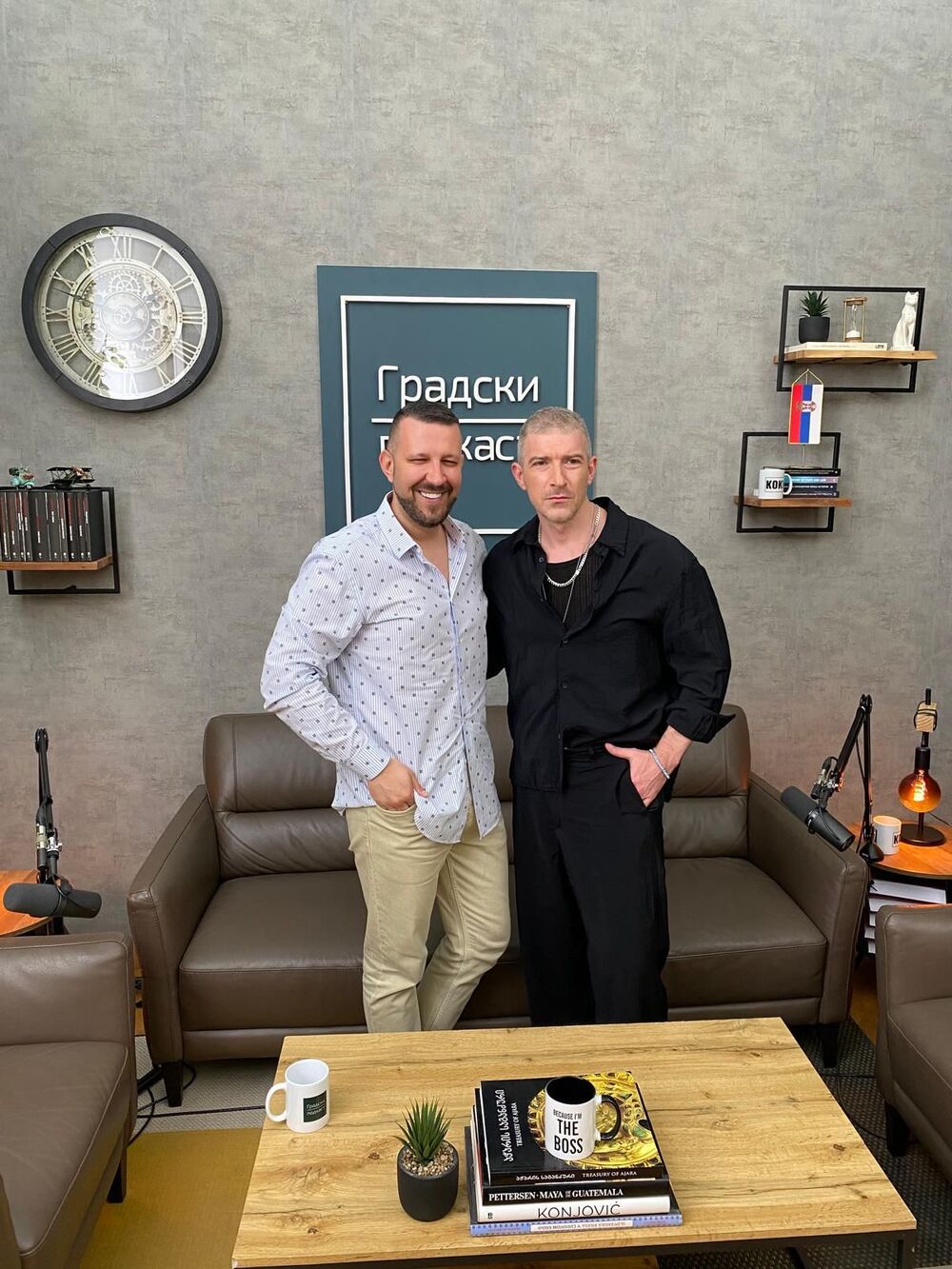 Milivoje Mili Čolić i Koki pre snimanja