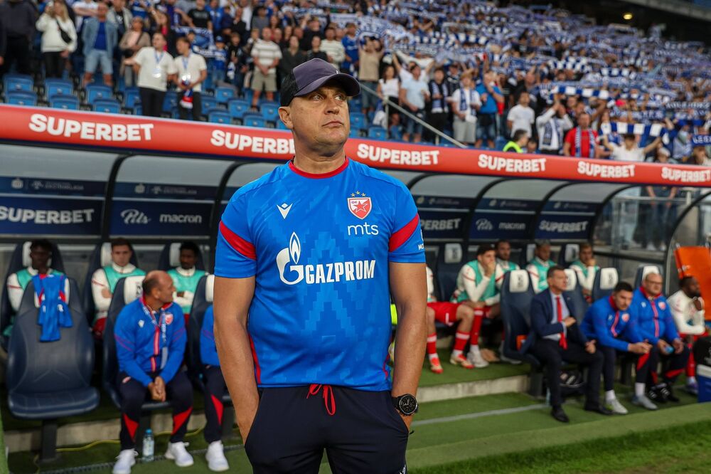 Vladan Milojević na utakmici Leha i Crvene zvezde u Poznanju