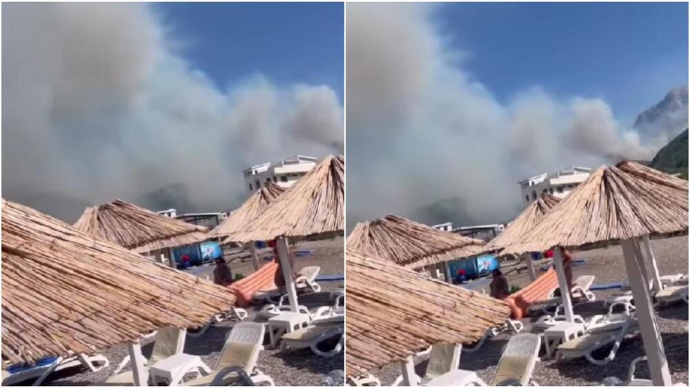Meštani strahuju od ogromne EKSPLOZIJE! Rasplamsao se požar u Crnoj Gori - vatrena stihija došla do omiljene plaže!