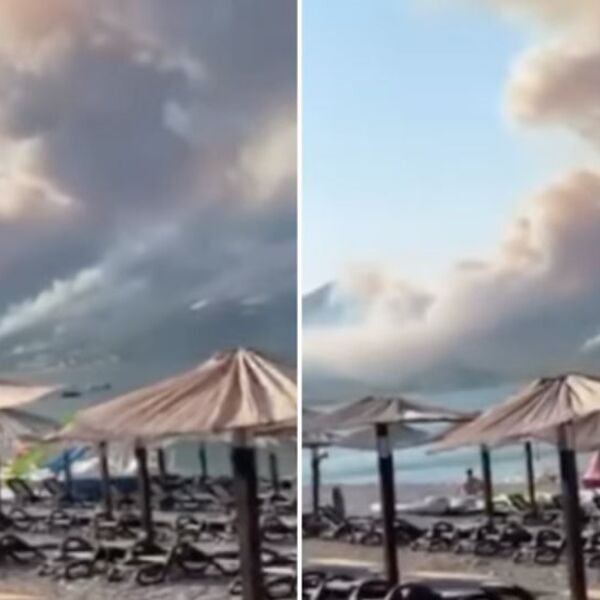 Bukti požar između Buljarica i Čanja, vatra van kontrole! Dim stigao do PLAŽA, jezivi snimci! (VIDEO)