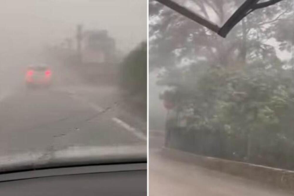 Snažno grmljavinsko nevreme pogodilo Hrvatsku! Jaki udari vetra od 100 km/h, temperatura drastično pala (VIDEO)