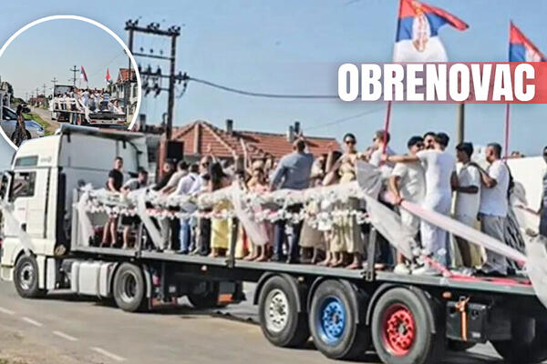 SVADBA KOD OBRENOVCA KOŠTALA 100.000 EVRA: Mladenci i gosti se ukrcali u svadbeni kamion, a onda je počela ŽURKA!