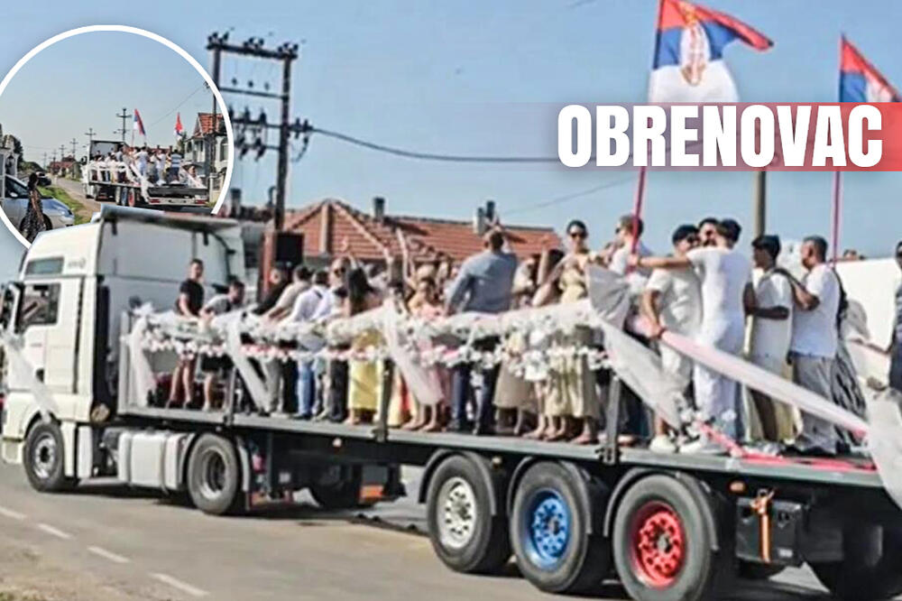 SVADBA KOD OBRENOVCA KOŠTALA 100.000 EVRA: Mladenci i gosti se ukrcali u svadbeni kamion, a onda je počela ŽURKA!