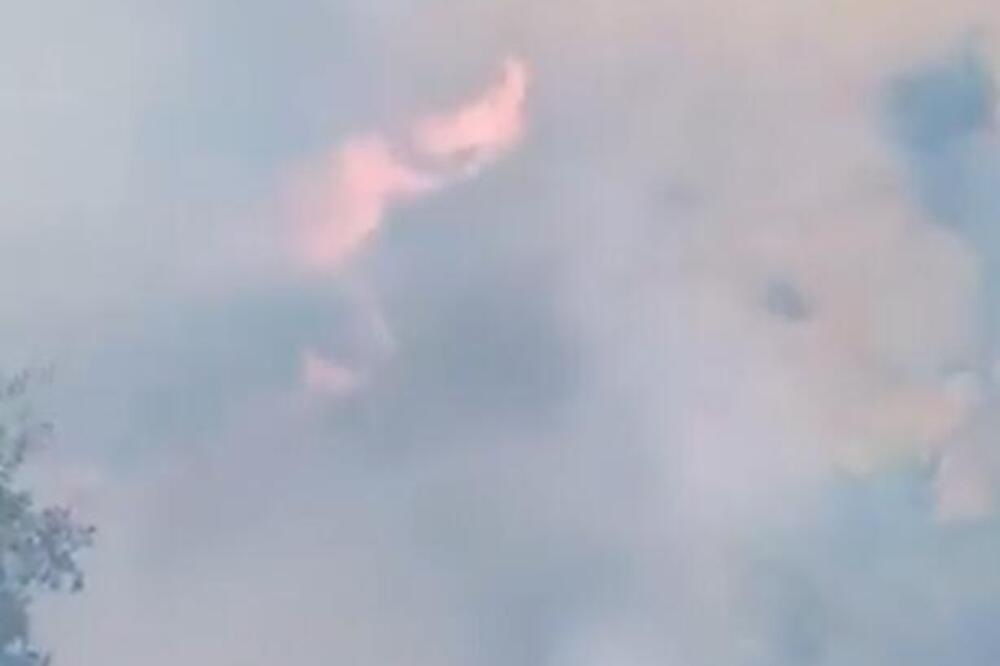 Prvi snimci požara na jugu Srbije: Gori sve kod Preševa, gusti dim i vatra se brzo šire, zahvatilo i železnicu!