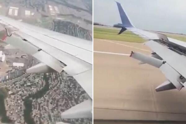 Da dušu ispustite: Pogledajte snimak drame na nebu, odlomilo se krilo Boinga, tresao se avion! (VIDEO)