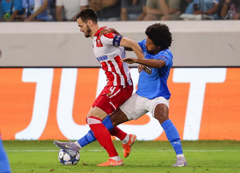 Detalj sa utakmice Pafosa i Crvene zvezde